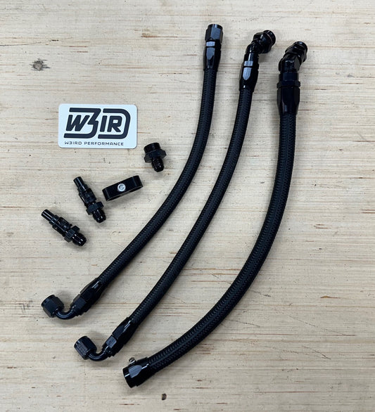 Twin Cam Softail AN Oil Line Kit