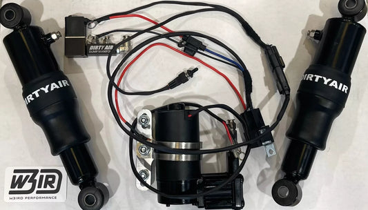 Plug-n-Play Dirty Air Basic Rear Air Ride Kit for H-D Touring 1990-Current